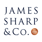 James Sharp white Logo